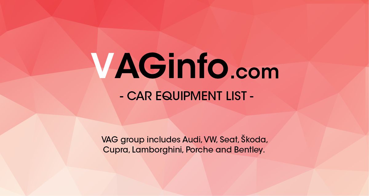 Volkswagen specification by vin only for vag vaginfo